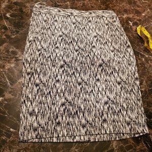 The Limited black and white skirt